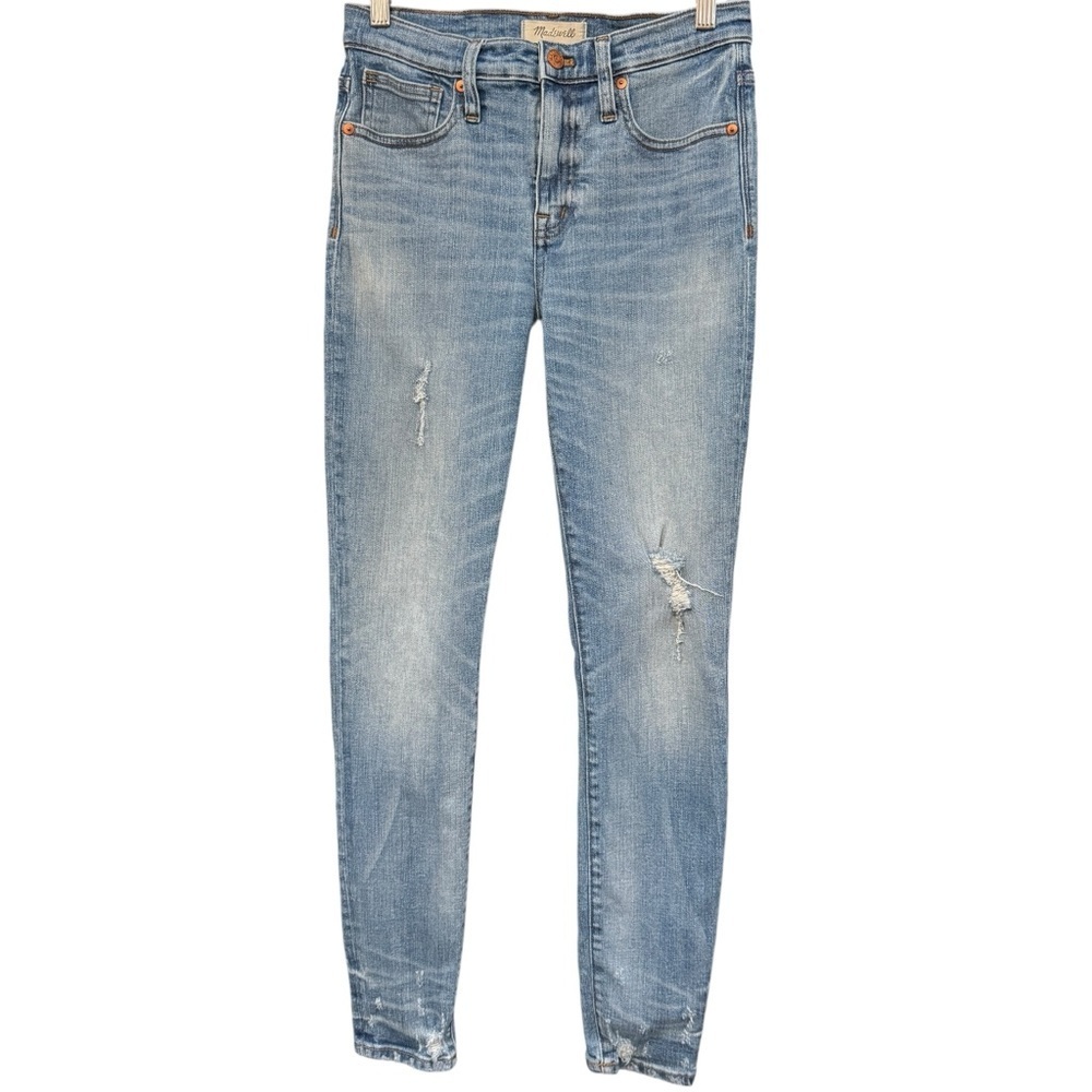Madewell 9” High-Rise Skinny Jeans Women’s 26 Distressed Light Wash